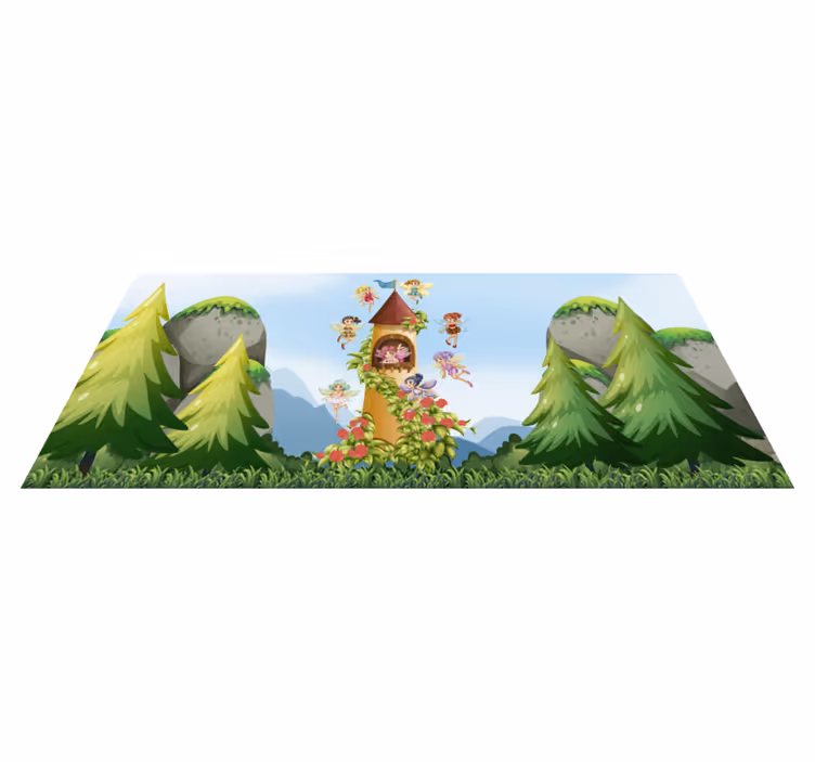 Vinil podovi djeca enchanted Forest Play Area - TenStickers