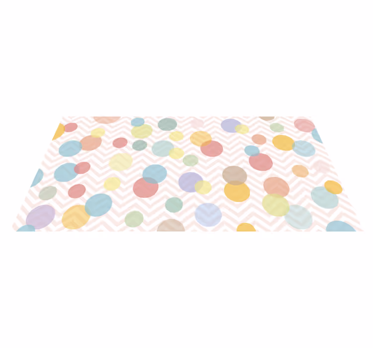 Vinil podovi djeca colorful Polka Dot Chevron - TenStickers