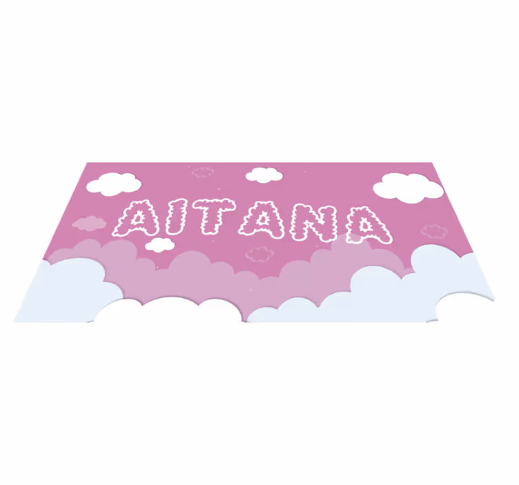 Vinil podovi rasadnici custom oblačan naziv floorpiece - TenStickers