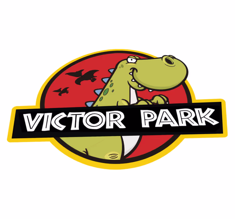 Personalizirani dječji jurassic park vinilna prostirka - TenStickers