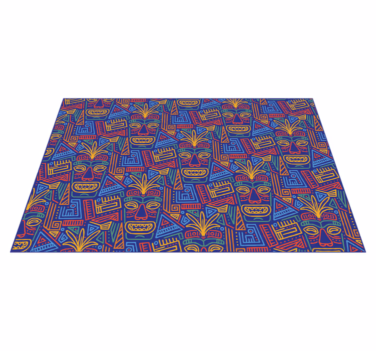 Vinil podovi etnički colorful Mandala Pattern Overlay - TenStickers