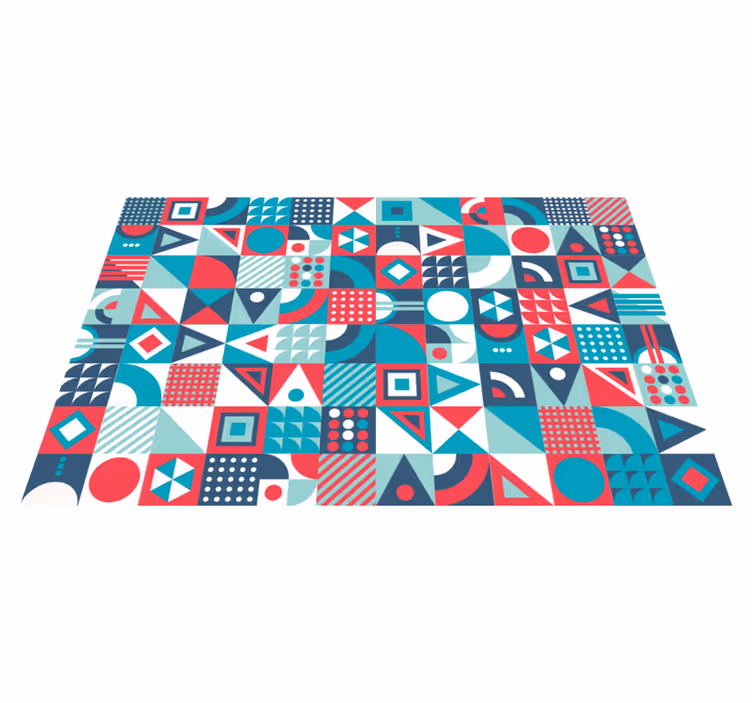 Vinil podovi geometrijski apstraktni uzorak - TenStickers