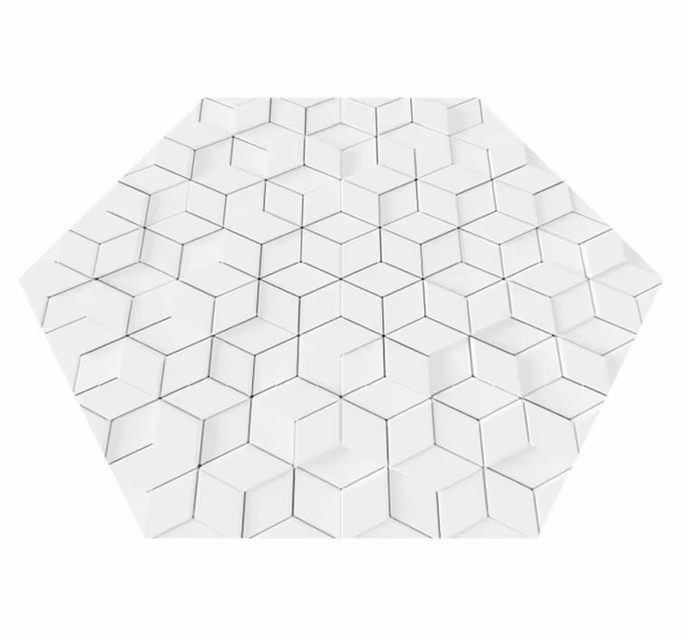 Geometrijski efekt reljefnog vinilnog tepiha - TenStickers