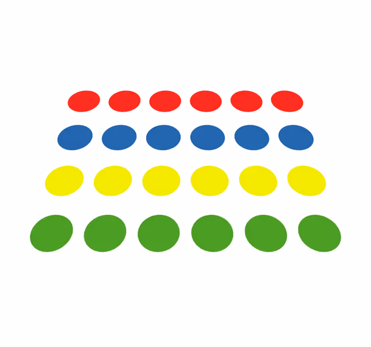 Prekrasna twister igra vinil prostirka - TenStickers