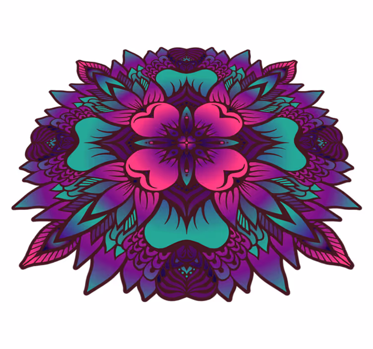 Vinil podovi mandala dizajn mandale - TenStickers