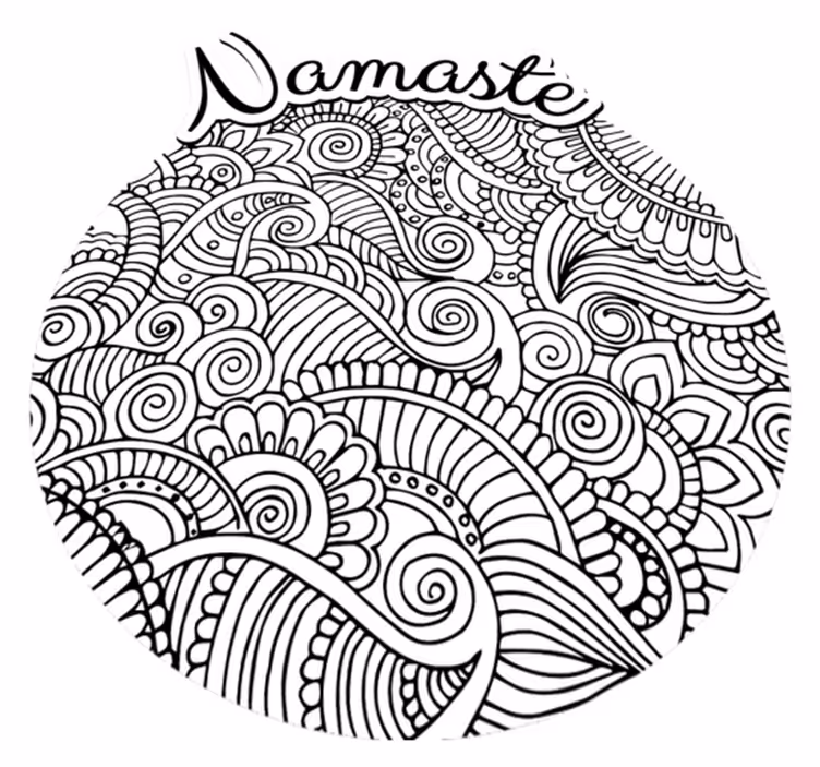 Mandala namaste vinil prostirka - TenStickers