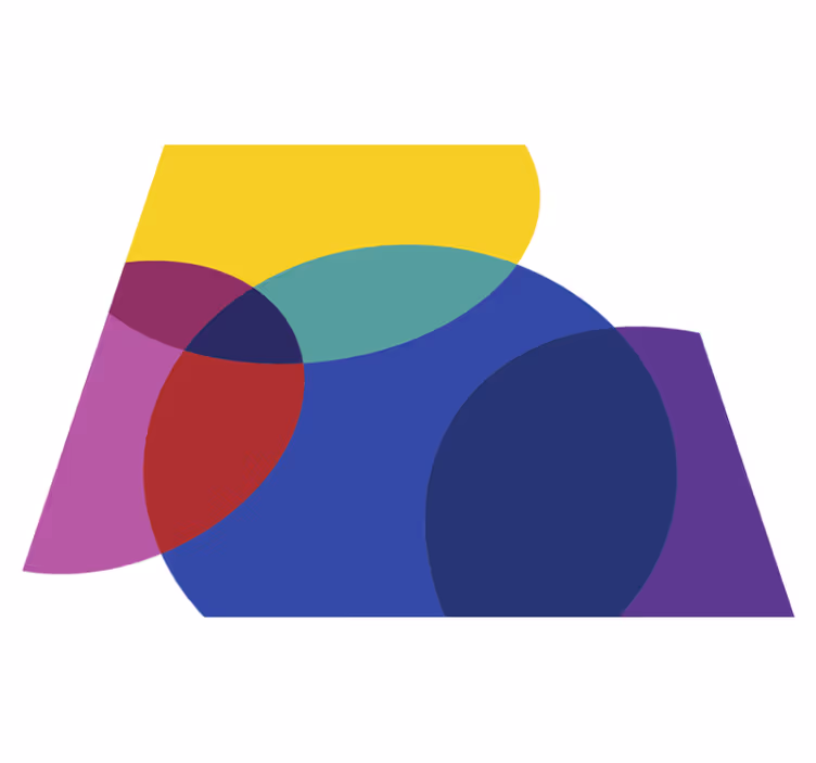 Vinil podovi geometrijski geometrijska igra boja - TenStickers