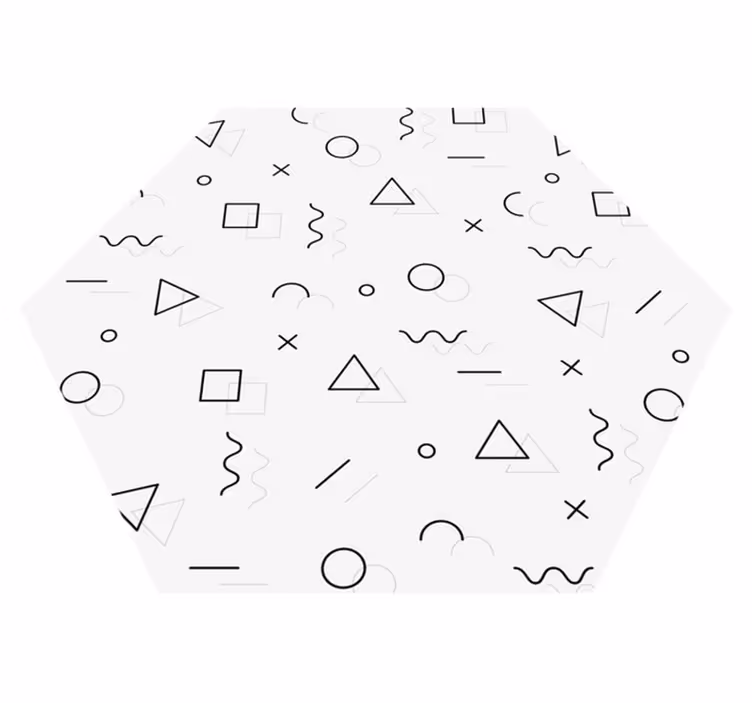 Vinil podovi geometrijski apstraktna geometrija - TenStickers