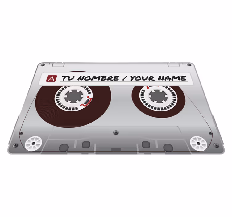 Vinil podovi s imenima personalizirana kaseta - TenStickers