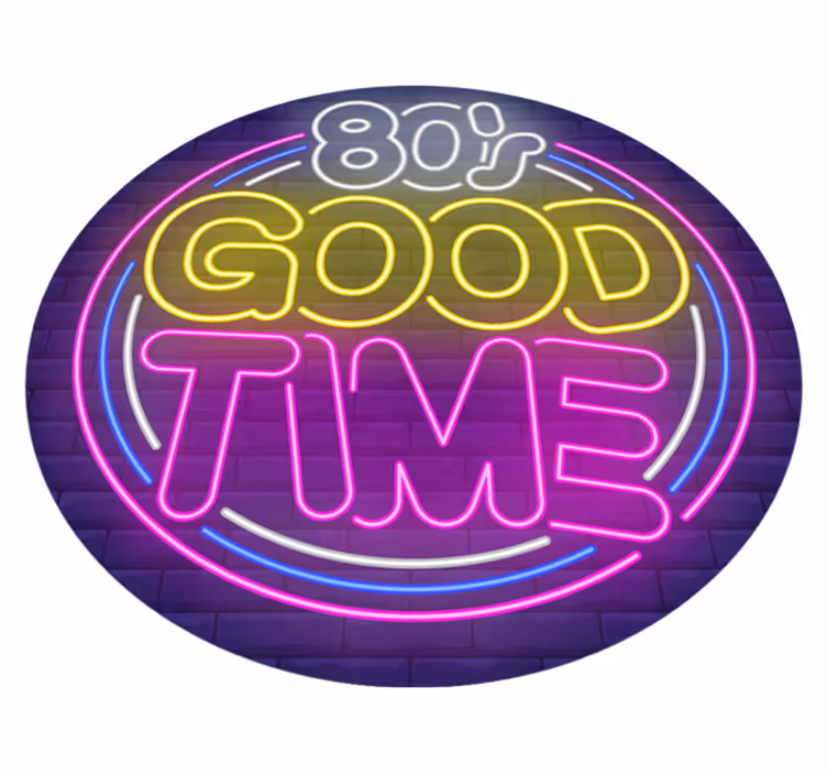 Vinilne prostirke s frazama 80-e dobro vrijeme - TenStickers