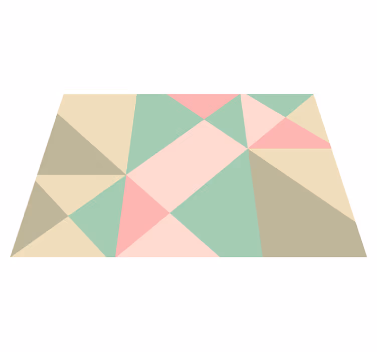 Prekrasne meke boje geometrijski vinilni prostirki - TenStickers