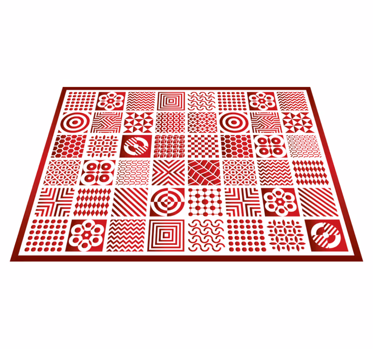 Vinil podovi geometrijski geometrijski patchwork - TenStickers