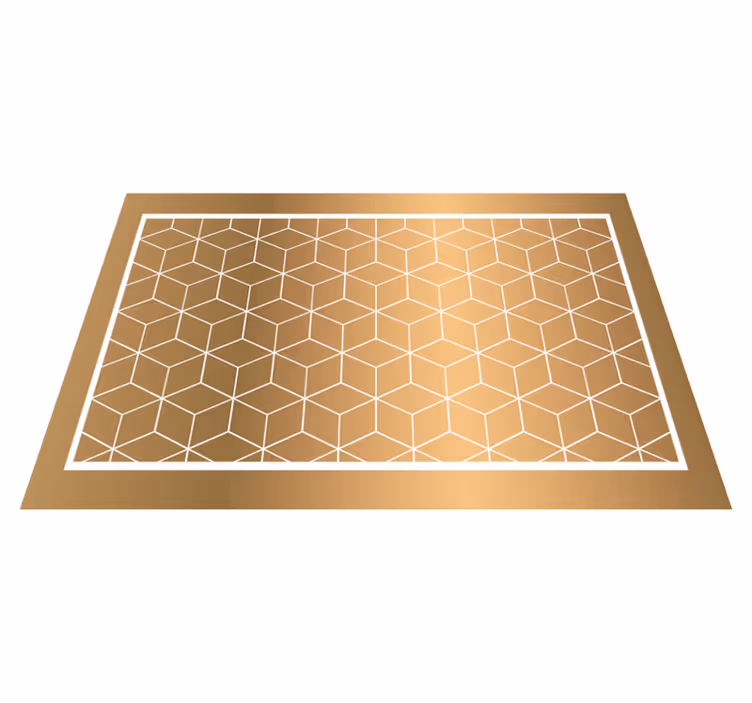 Fenomenalne kocke geometrijski vinilni tepih - TenStickers