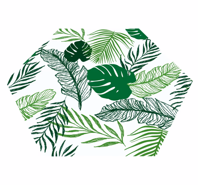 Fini list moderne vinilne prostirke - TenStickers