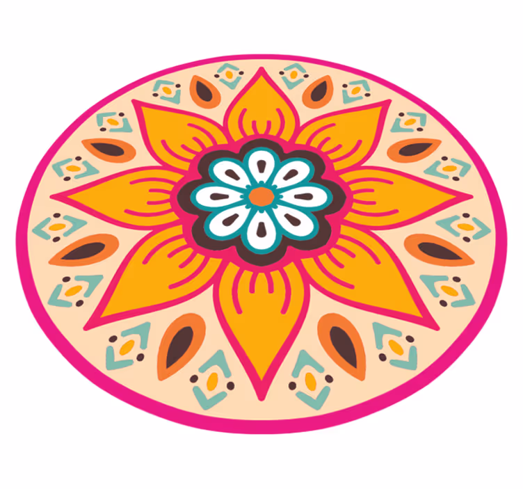 Vinil podovi mandala kružni motiv mandale - TenStickers