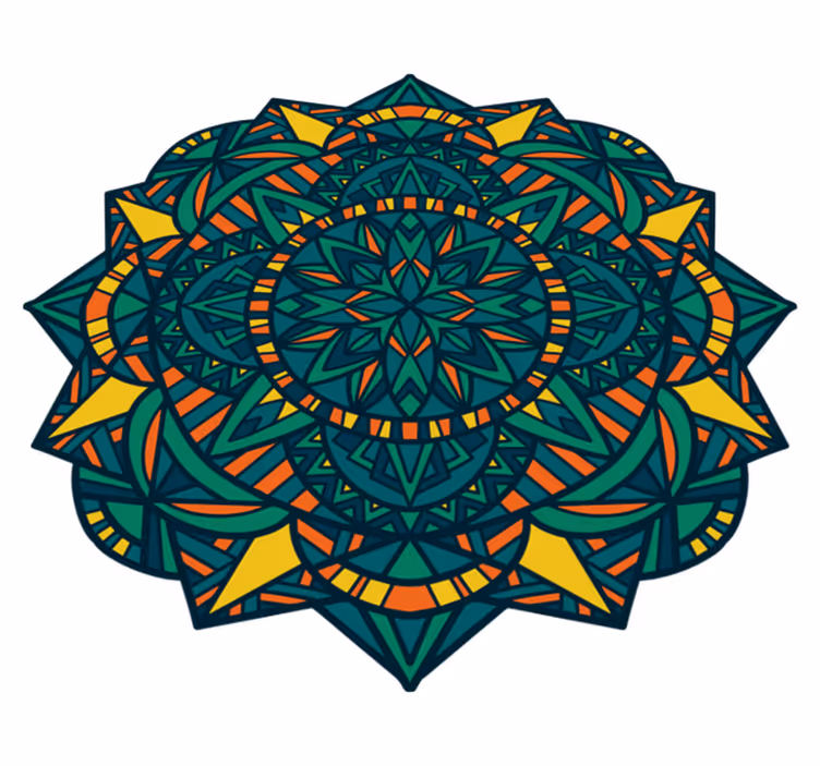 Vinil podovi mandala kružno umjetničko djelo mandale - TenStickers