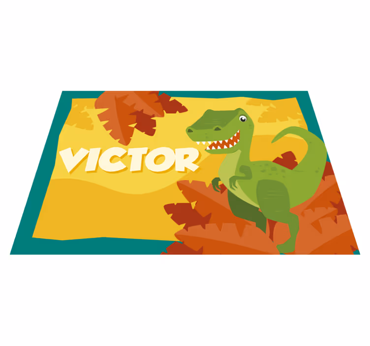 Vinil podovi s imenima personalizacija dinosaura - TenStickers