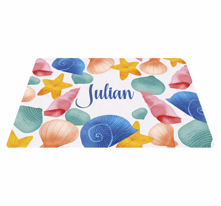 Vinil podovi s imenima personalizacija školjki - TenStickers