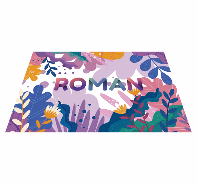 Vinil podovi s imenima personalizirani botanički - TenStickers