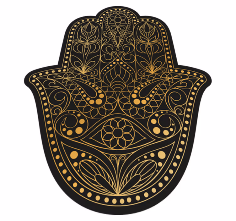 Vinil podovi mandala ukrasna hamsa - TenStickers