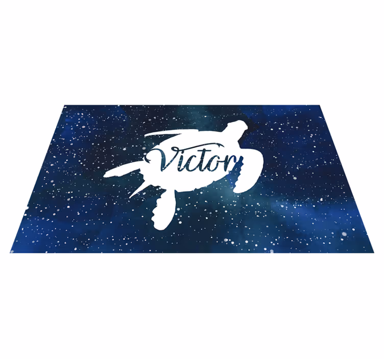 Vinil podovi s imenima zvjezdana morska kornjača - TenStickers