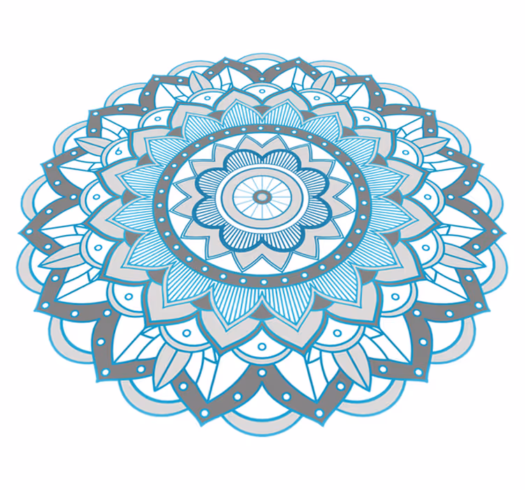 Okrugla mat mandala vinilna prostirka - TenStickers