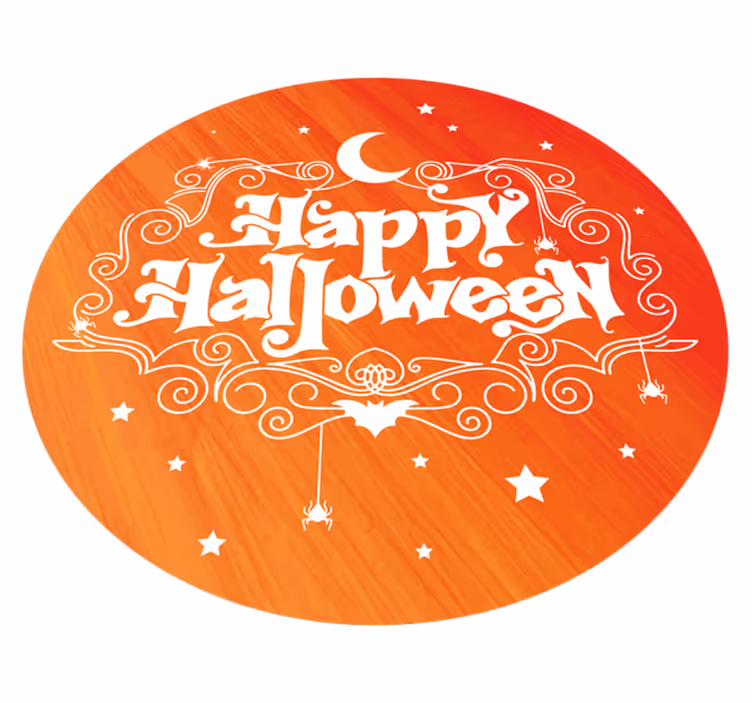 Sretan halloween predsoblje vinilna prostirka - TenStickers