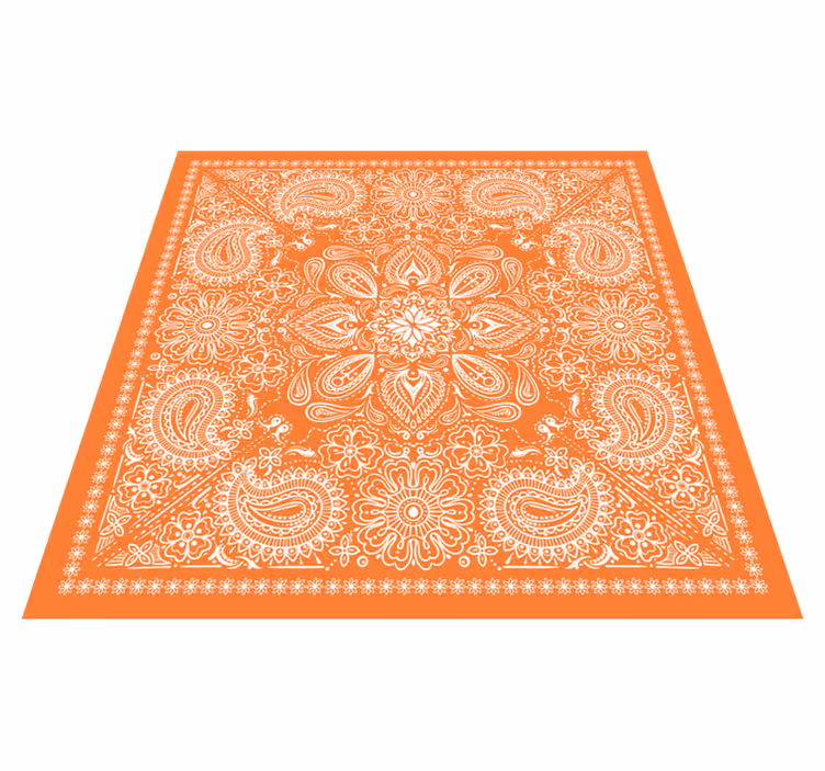 Prostirka za pločice za dnevnu sobu paisley - TenStickers