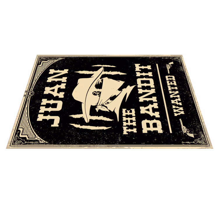 Vinil podovi s imenima western bandit tema - TenStickers