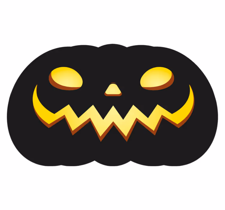 Zastrašujuće halloween bundeve vinil prostirka - TenStickers