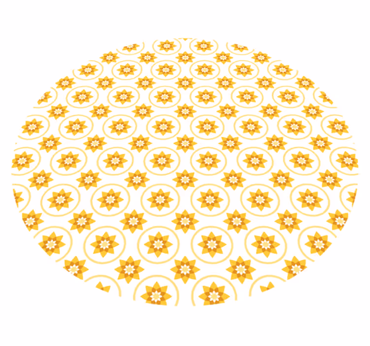 žuto sunce moderni vinil tepih - TenStickers