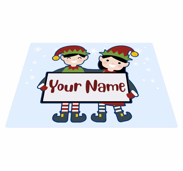 Božićni vilenjaci personalizirani s imenom - TenStickers