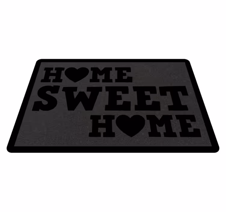 Vinilne prostirke s frazama dome slatki dome - TenStickers