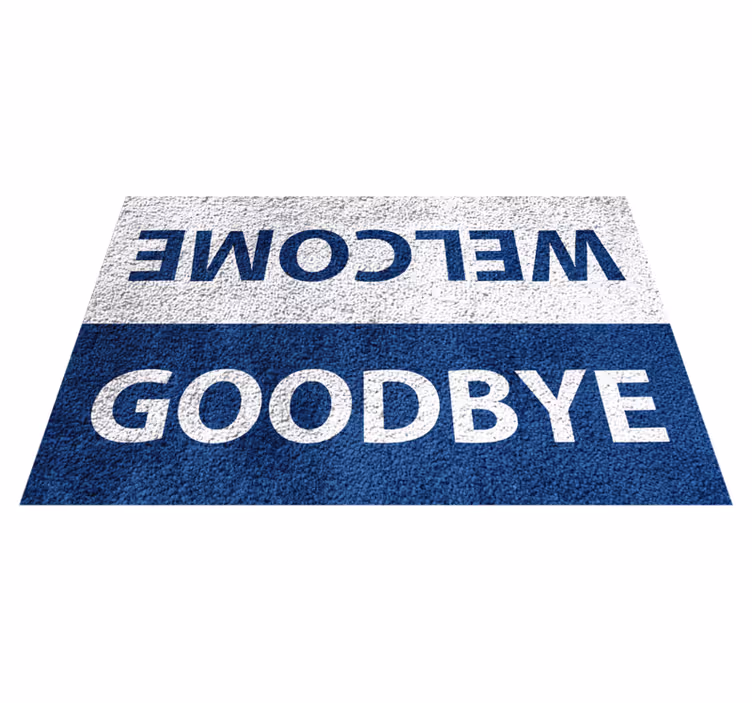 Dobrodošli i zbogom vinil prostirka - TenStickers