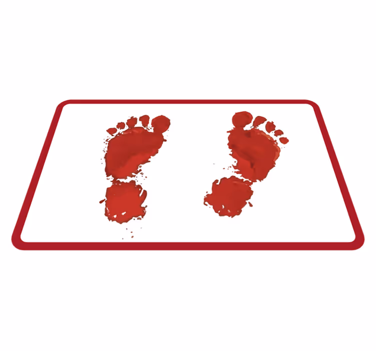 Krvavi tragovi halloween prostirki - TenStickers