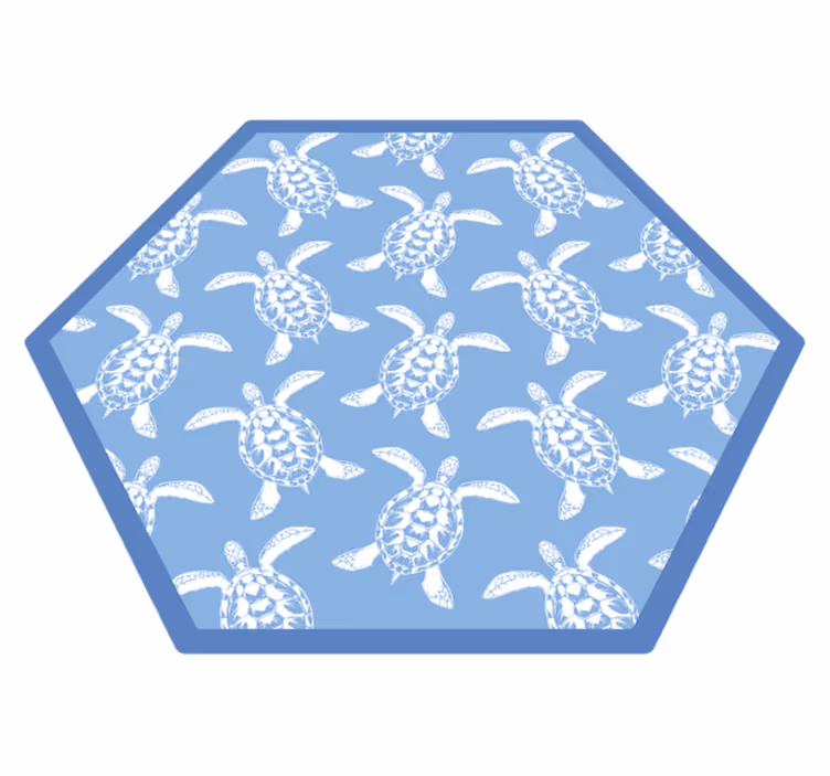 Vinil podovi za kupatilo uzorak kornjače - TenStickers