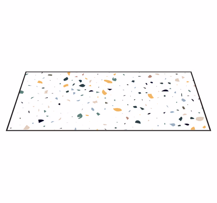 Bijeli teraco minimalni sag - TenStickers