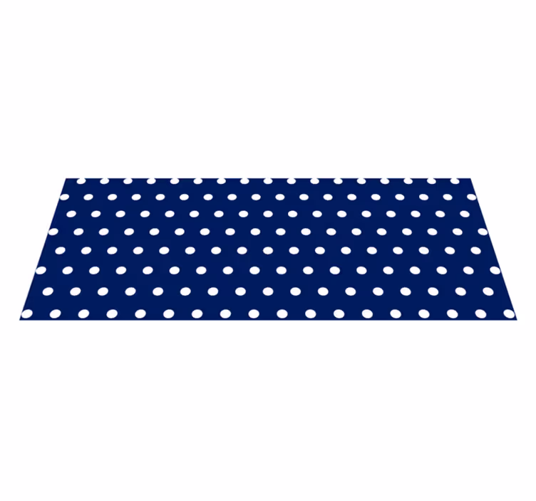 Bijele točke minimalni vinil tepih - TenStickers