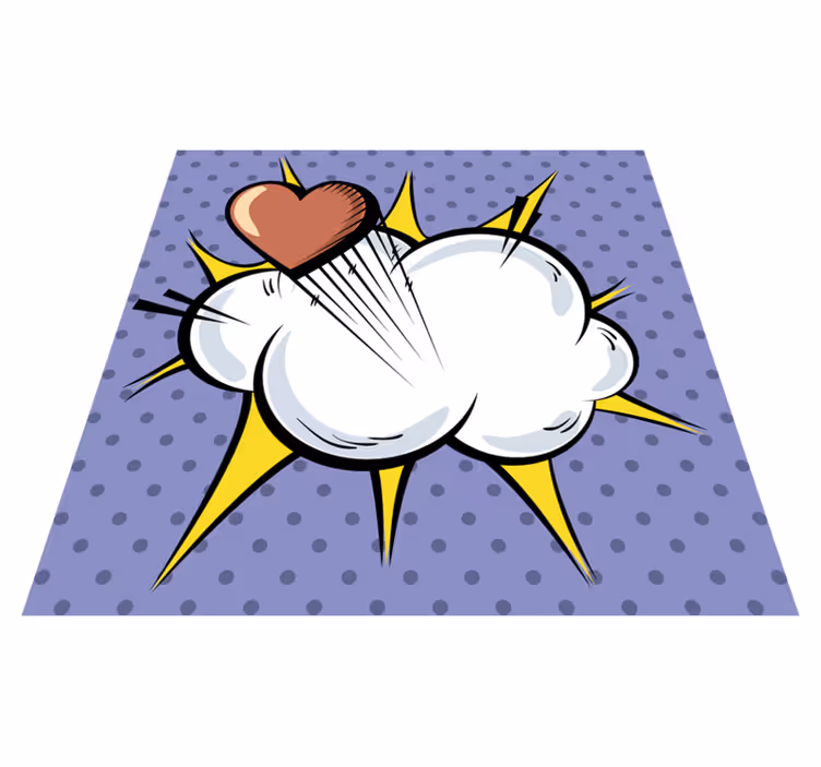 Pop art strip vintage tepih - TenStickers