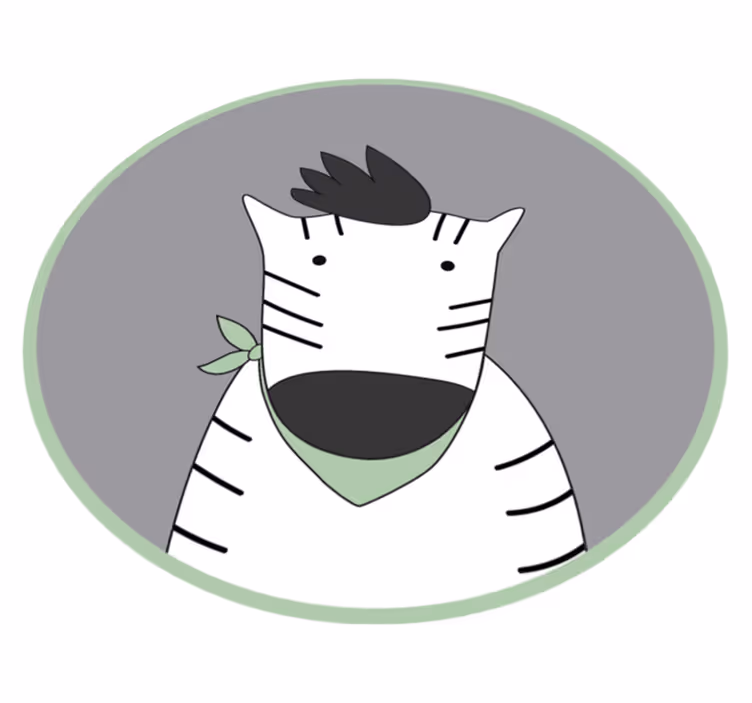 Vinil prostirka zebra za djecu prostirka za životinje - TenStickers