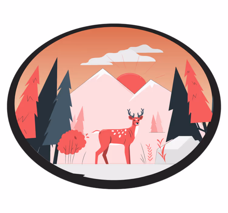 Vinil podovi priroda miran prizor divljine - TenStickers