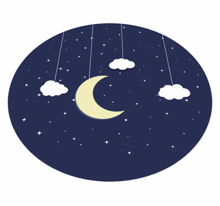 Zvjezdasta noć star vinil prostirka - TenStickers