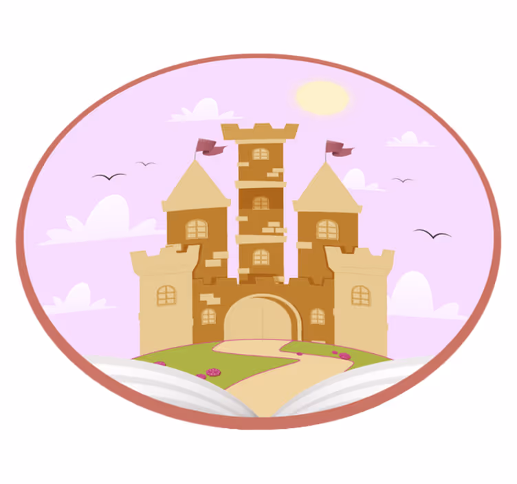 Tale dvorac djeca vinil prostirka - TenStickers