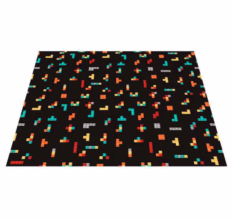 Retro tetris vintage vinil prostirka - TenStickers