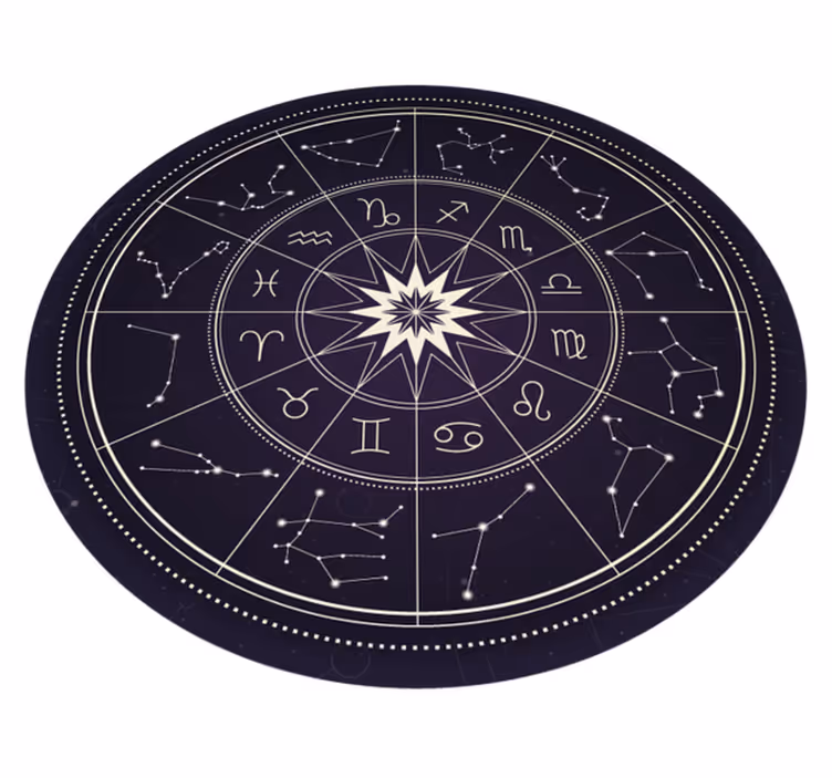 Horoskop etnički vinil prostirka - TenStickers