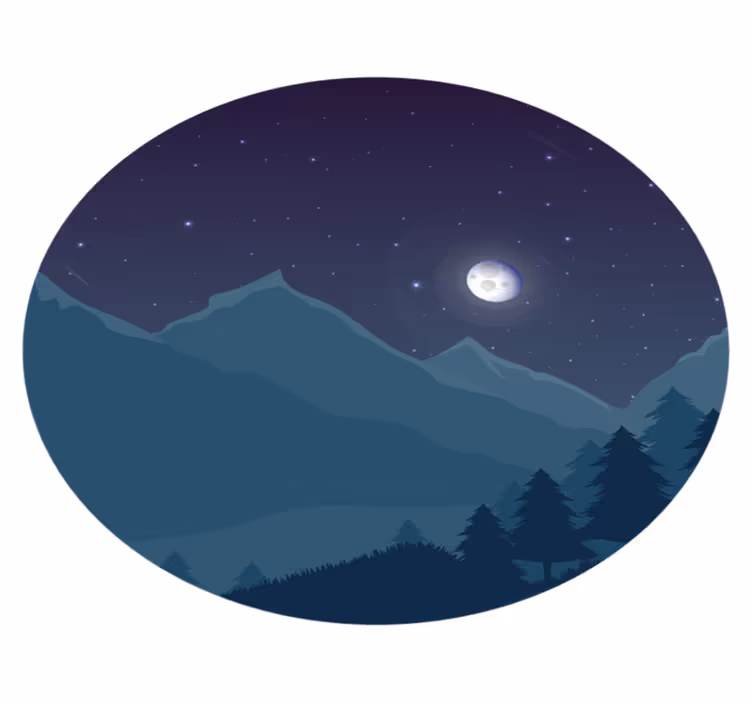 Noćno nebo priroda vinil prostirka - TenStickers