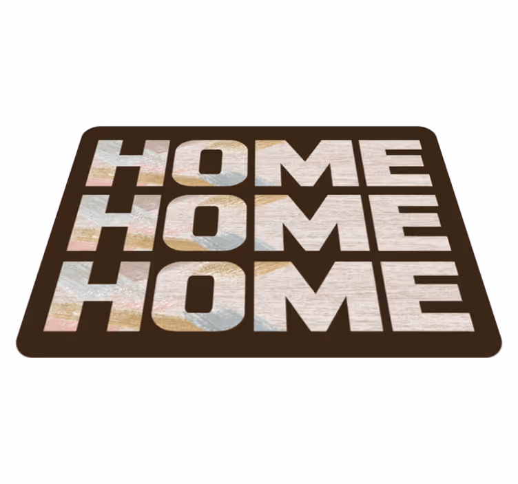 Vinilne prostirke s frazama welcome home ulaz - TenStickers