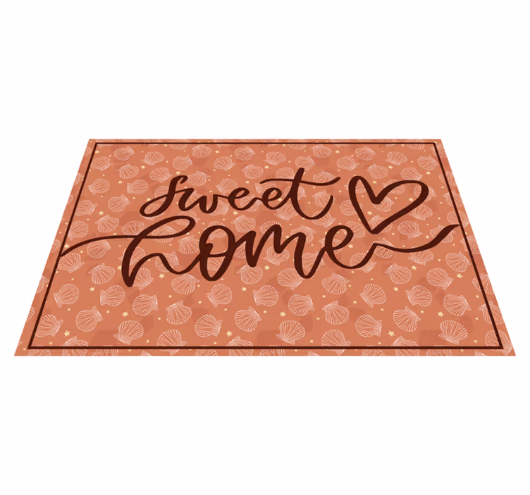 Vinilne prostirke s frazama slatki dom srce - TenStickers
