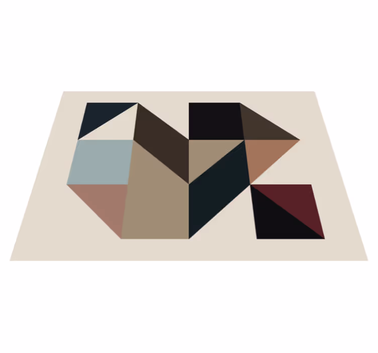 Vinil prostirka geometrijski oblici geometrijski prostirke - TenStickers