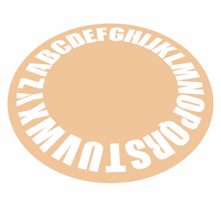Vinil tepih za djecu vintage abeceda - TenStickers
